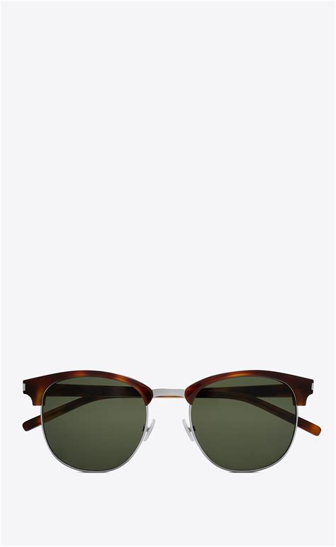 ysl 108 sunglasses|Saint Laurent Havana Green Sunglasses SL 108 002 52.